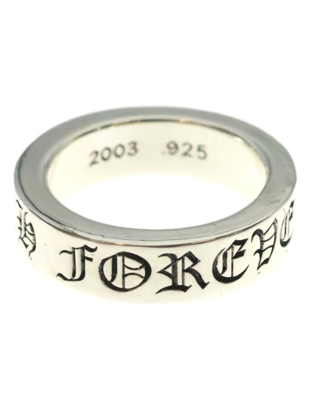 Chrome Hearts Spacer Forever Ring Silver